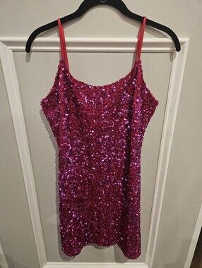 BP Hot Pink Sequin Dress Size Medium Nordstrom